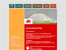 Tablet Screenshot of djk-handschuhsheim.de